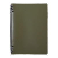 #キングジム ノート レザフェスURNテフレーヌ  オリーブ 9855TELU-OL