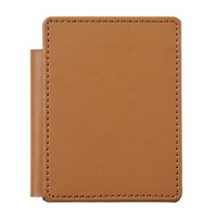 #キングジム メモ帳 レザフェスUスライドメモパッド  キャメル 9930LU-CA