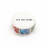 #カモ井 マスキングテープ mt for kids いろ 15mm×7m  MT01KID028