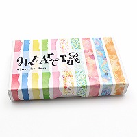 #カモ井 マスキングテープ mt art tape 水彩絵の具9mm幅セット 9mm×7m　10巻ｾｯﾄ  MTART05