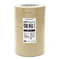 #カモ井加工紙(国内販売のみ） 梱包用品 mt･LargeCore強粘和紙  封緘用･30m×10巻 駱駝･10P MT10L059