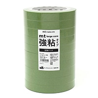 #カモ井加工紙(国内販売のみ） 梱包用品 mt･LargeCore強粘和紙  封緘用･30m×10巻 オリーブＧ･10P MT10L062