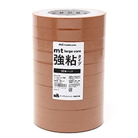 #カモ井加工紙(国内販売のみ） 梱包用品 mt･LargeCore強粘和紙  封緘用･30m×10巻 バーントOR･10P MT10L065