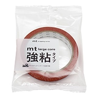 #カモ井加工紙(国内販売のみ） 梱包用品 mt･LargeCore強粘 封緘用･25m ねじり梅赤橙 MT01L074