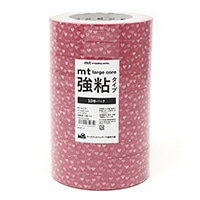 #カモ井加工紙(国内販売のみ） 梱包用品 mt･LargeCore強粘 封緘用･25m×10巻 ハートスポット･10P MT10L078
