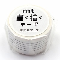 #カモ井 マスキングテープ mt 書く描くテープ 五線譜・ト音記号 25mm×7m  MTKAKU13