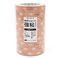 #紀寺商事(国内販売のみ） ストアテープ ｍｔ　ｌａｒｇｅ　ｃｏｒｅ　ｆｏｒ　ｙｏｕ　強粘着　１０巻パック 15mm×25m  MT10L083