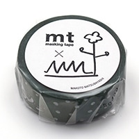 #カモ井(国内販売のみ） マスキングテープ 松林誠　散歩 15mm×5m  MTMATU03