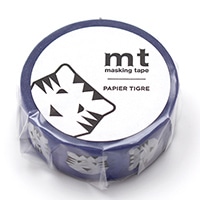 #カモ井(国内販売のみ） マスキングテープ mt･PAPIERTIGRETIGREblue 15mm×5m  MTPAPI11