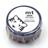 #カモ井(国内販売のみ） マスキングテープ mt･slimPAPIERTIGREPOOL 6mm×5m  MTSLIM33