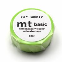#紀寺商事(国内販売のみ） マスキングテープ マステシルキー 5m巻 ライトグリーン MT01P600