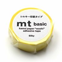 #紀寺商事(国内販売のみ） マスキングテープ マステシルキー 5m巻 イエロー MT01P601