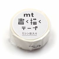 #紀寺商事(国内販売のみ） マスキングテープ mt書く描くテープ 5m巻 ホワイト MTKAKUM04