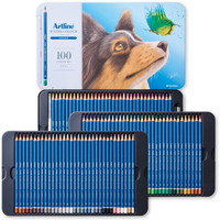 #シャチハタ 図画用品 アートライン水彩色鉛筆 リベリオ  100色セット KCPL-W100C-H