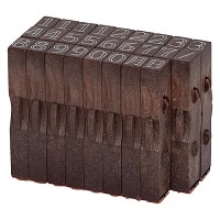 #シャチハタ 印章用品 連結数字スタンプ月日A   GRJ-1DA