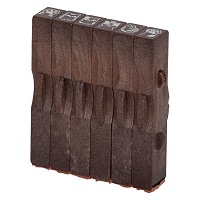 #シャチハタ 印章用品 連結数字スタンプフレームA 追加用6本セット  GRJ-1FAE6S