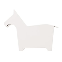#セキセイ 机上用品 アニマルペンスタンド･ウマ  ホワイト PN-1052-70