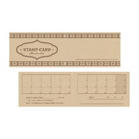 #ササガワ 印章用品小物 スタンプカードクラフト･二つ折 50枚入 ノッカ 16-4960