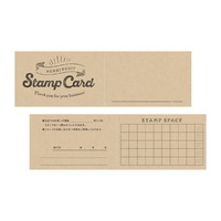 #ササガワ 印章用品小物 スタンプカードクラフト･二つ折 50枚入 ネスト 16-4962