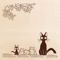 #ビバリー(国内販売のみ） 印章用品 いろどりはんこ ゴム印 ジジの子守り･魔女の宅急便 TSW-193