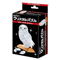 #ビバリー クリスタルパズル オウル・クリア 42ピース フクロウ 50190