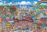 #ビバリー(国内販売のみ） ジグソーパズル 1000ピース 日本名所大集合！　M81-610
