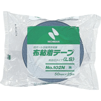 #ニチバン 布粘着テープ ヌノネンチャクテープ 50㎜×25m 黒102N6－50