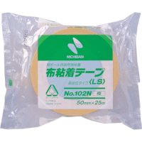 #ニチバン 布粘着テープ ヌノネンチャクテープ 50㎜×25m 橙 102N13－50