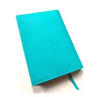 #新工精機 neoブックカバー 四六判 シボ柄･ブルー HE-620BL