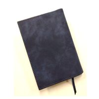 #新工精機 neoブックカバー 四六判 レトロ柄･ネイビー HE-630NV