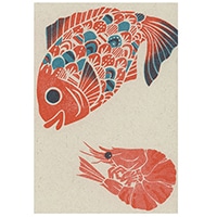 #アクティブコーポレーション カード ポストカード･梅屋  えび鯛 M01-PPF-267