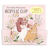 #アクティブコーポレーション 事務小物 アクリルクリップ  デイジー L08-ACA-03