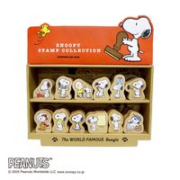 #こどものかお(国内販売のみ） スタンプ スヌーピーウッドピース  紙什器セット 2284-001