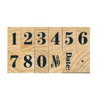 #こどものかお 印章用品 ナンバースタンプ  明朝体 1221-001