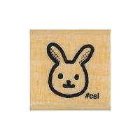 #こどものかお 木製ｽﾀﾝﾌﾟ Nｱｲﾗﾌﾞｽﾀﾝﾌﾟ  うさぎ 1530-006