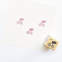 #こどものかお 印章用品 Ｎアイラブスタンプ  さくらんぼ 1530-044
