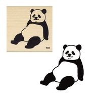 #こどものかお 印章用品 アイラブスタンプ  休憩パンダ 1535-035