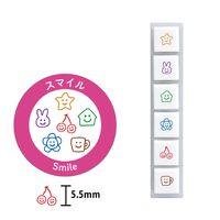 #こどものかお スタンプ ポチッとシックス  スマイル 1850-009