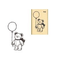 #こどものかお 印章用品 Ｎアイラブスタンプ  風船ベア 1533-103