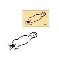 #こどものかお 印章用品 Ｎアイラブスタンプ  カモノハシ 1533-106