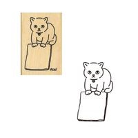 #こどものかお 印章用品 アイラブスタンプ  メモどうぞ猫 1533-112