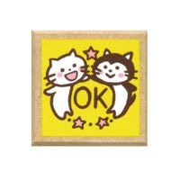 #こどものかお スタンプ ティーチャースタンプ  ネコ・ＯＫ 01604206