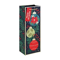 #クオバディス・ジャパン(国内販売のみ） 梱包用品 クリスマスペーパーバッグオーナメントボトル 0 ネイビー cfX-37442-4