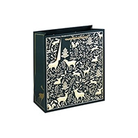 #クオバディス・ジャパン(国内販売のみ） 梱包用品 クリスマスペーパーバッグGウッドランド S グリーン cfX-37448-3