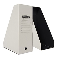 #ハイモジモジ ファイルボックス WORKERS'BOX STAND(2個セット) A4 グレー HMWB-1807