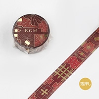 【ビージーエム】 マスキングテープ   アラビアンナイト・赤い炎 BM-SPAN002