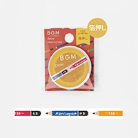 【ビージーエム】マスキングテープ   ゴールド・鉛筆 BM-LSG109