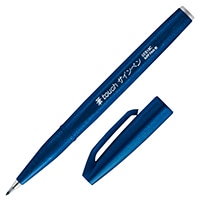 #ぺんてる 水性ペン・筆ペン 筆タッチサインペン  ブルーブラック SES15C-CA