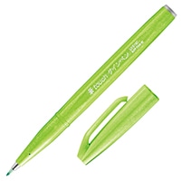 #ぺんてる 水性ペン・筆ペン 筆タッチサインペン  ライトグリーン SES15C-K