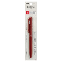 #ぺんてる 油性ボールペン パック Calme単色 0.5mm レッド軸 赤 XBXA105B-B